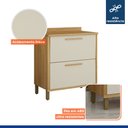 Ver imagem 5 de Balcão para Cozinha 2 Portas 80cm Torino Bege/Cinamomo/Off White