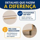 Ver imagem 3 de Balcão para Cozinha 2 Portas 80cm Torino Bege/Cinamomo/Off White