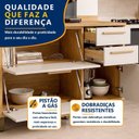 Ver imagem 5 de Balcão para Cozinha 3 Portas 2 Gavetas 120cm Torino Bege/Cinamomo/Off White