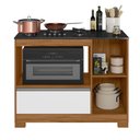Ver imagem 3 de Balcão Cooktop Nt3050 Freijó/branco Notável Móveis