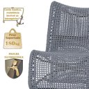 Ver imagem 4 de 2 Poltronas e Mesa Texas Alumínio Marrom Corda Náutica Trama Prata