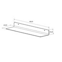 Ver imagem 3 de Prateleira Modelo Slim 50 Cm em Aço