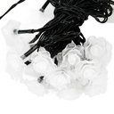 Ver imagem 5 de Grinalda Cordão Luzes Solares Rosas Dourada Jardim 20 Leds