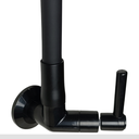 Ver imagem 4 de Torneira Preta Gourmet Parede Abs Jato Duplo Tudo Silicone