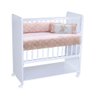 Mini Berço New Baby Bed Side Grade Móvel + Colchão:branco - 3
