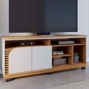 Ver imagem 2 de Rack Bancada Tv 65 Pol 150 Cm Jurere Freijo Off White Matte Colibri