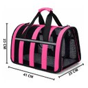 Ver imagem 3 de Bolsa Transporte Gato Cachorro Pet Animais Estimaçao Coelho Bichos Passeio Viagem Carro Aviao Mala P