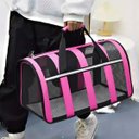 Ver imagem 6 de Bolsa Transporte Gato Cachorro Pet Animais Estimaçao Coelho Bichos Passeio Viagem Carro Aviao Mala P