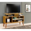 Ver imagem 1 de Rack Retrô para TV até 42 Polegadas 110cm Pés em Madeira Maciça Lyon Marrom