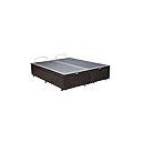 Ver imagem 2 de Base de Cama Box com Baú Queen ou King com 6 Pezinhos 2 Puxadores Frontais - Marrom - King Corino