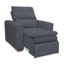 Ver imagem 2 de Poltrona do Papai Confortável Retrátil Reclinável Suede Srj:cinza