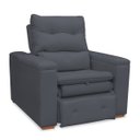 Ver imagem 3 de Poltrona do Papai Confortável Retrátil Reclinável Suede Srj:cinza