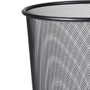 Ver imagem 3 de Cesto de Lixo 7,8L Aço Perfurado Redondo Preto Kala Design Aberto