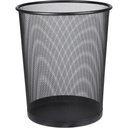 Ver imagem 1 de Cesto de Lixo 7,8L Aço Perfurado Redondo Preto Kala Design Aberto