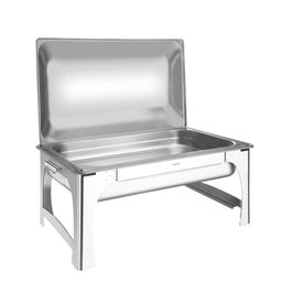 Rechaud Tramontina Retangular em Aço Inox Banho Maria Tampa Removível Cuba Gn 1/1 9 L Tramontina - 1