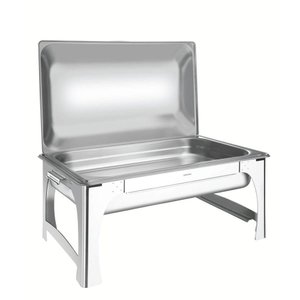 Rechaud Tramontina Retangular em Aço Inox Banho Maria Tampa Removível Cuba Gn 1/1 9 L Tramontina