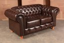 Ver imagem 2 de Conjunto Sofá Luís Xv 2 e 3 Lugares Chesterfield Capitonê Retrô - Couríssimo Marrom Café