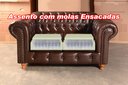 Ver imagem 3 de Conjunto Sofá Luís Xv 2 e 3 Lugares Chesterfield Capitonê Retrô - Couríssimo Marrom Café