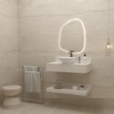 Ver imagem 2 de Bancada em Porcelanato para Banheiro 90 cm Bless Para Cuba de Apoio