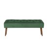 Banco Estofado Rubi 1,60m Veludo Verde - Clique Decorações - 3