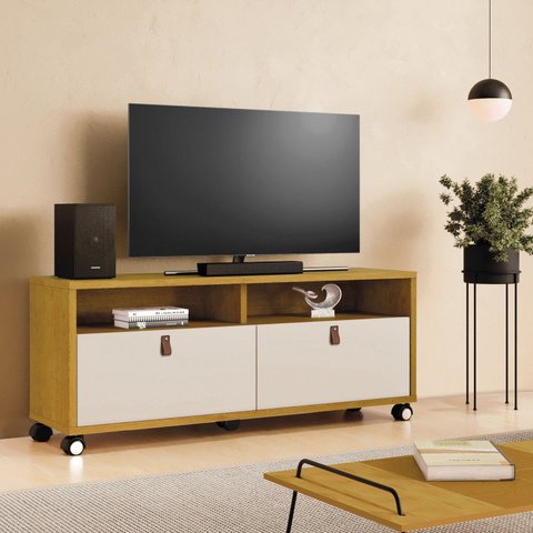 Rack para TV até 55 Polegadas 145cm Tvs de Pequim Amarelo