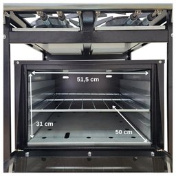 Fogão 4 Bocas Cefaz com Forno Linha Diamond Baixa Pressão CFZD-015 - 6