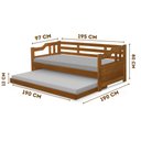 Ver imagem 4 de Sofá Cama Solteiro de Madeira Maciça com Cama Auxiliar Repleta