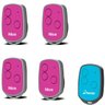 Kit 5 Controle Nice new evo rosa e Azul Portão Peccinin - 1