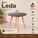 Ver imagem 7 de Conjunto Mesa Leda 90cm + 4 Cadeiras Lith Modernas & Sofisticadas