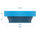 Ver imagem 3 de KIT 4 ANEL VEDACAO PARA VASO SANITARIO COM GUIA BLUKIT
