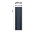 Ver imagem 3 de Painel Ripado Externo de Madeira Ecológica 290cm x 21,90cm Cada Barra Equivale a 0,63m² Formaco Decor Preto