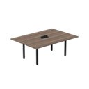 Ver imagem 1 de Mesa Reunião 200cm x 120cm MRCPB2012 Marrom/Walnut/Preto