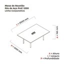 Ver imagem 3 de Mesa Reunião 200cm X 120cm Mrcpb2012