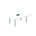 Ver imagem 1 de Mesa Reunião 200cm x 120cm MRCPB2012 Branco/Cinza