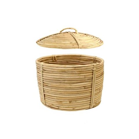 Cesto com Tampa Decorativo Potiche 21cm