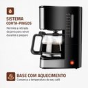 Ver mais imagens de Cafeteira Elétrica Dolce Arome Mondial 550w Preta 127v - C-43-20x-si