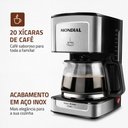 Ver imagem 3 de Cafeteira Elétrica Dolce Arome Mondial 550w Preta 127v - C-43-20x-si