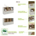 Ver imagem 5 de Cômoda Quarto Infantil 122,5cm X 70cm com 3 Gavetas e Nichos Cor:arenas com Mel