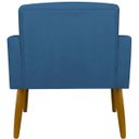 Ver imagem 2 de Poltrona Hope Decorativa Confortável para Sala Quarto Recepção Tecido Suede Pés Palito