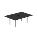 Ver imagem 1 de Mesa Reunião 200cm x 120cm MRCPB2012 Preto/Cinza