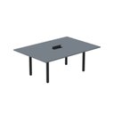 Ver imagem 1 de Mesa Reunião 200cm x140cm MRCPB2014 Cinza/Grafito/Preto