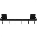 Ver imagem 5 de Suporte Porta Utensílios 6 Ganchos com Ventosa Preto Max