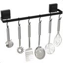 Ver imagem 2 de Suporte Porta Utensílios 6 Ganchos com Ventosa Preto Max