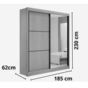 Ver imagem 4 de Roupeiro 2 Portas Athenas Branco D'Doro