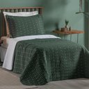 Ver imagem 2 de Cobre Leito Solteiro Decor Bordado 200 Fios 2 Peças - Verde To Decorando