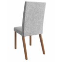 Ver imagem 2 de Cadeira De Madeira Mesa De Jantar Losang Canela Linho Cinza 2