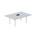 Ver imagem 1 de Mesa Reunião 200cm x140cm MRCPB2014 Cinza/Branco