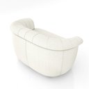 Ver imagem 4 de Sofá Namoradeira Decorativa Latvia 150cm Pés de Madeira Bouclê Off White G45 - Gran Belo