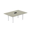 Ver imagem 1 de Mesa Reunião 200cm x 140cm MRCPB2014 Bege/Nogueira Casblanca/Branco