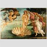 Quadro Sandro Botticelli O Nascimento De Vênus Tela Moldura Preta 63X42Cm - 2